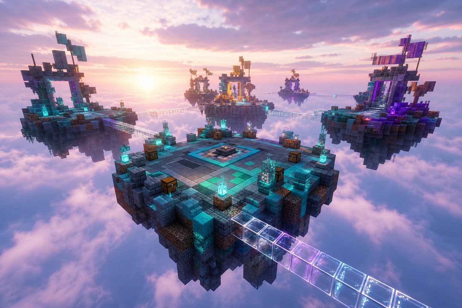 Режим SkyWars на MCLumen
